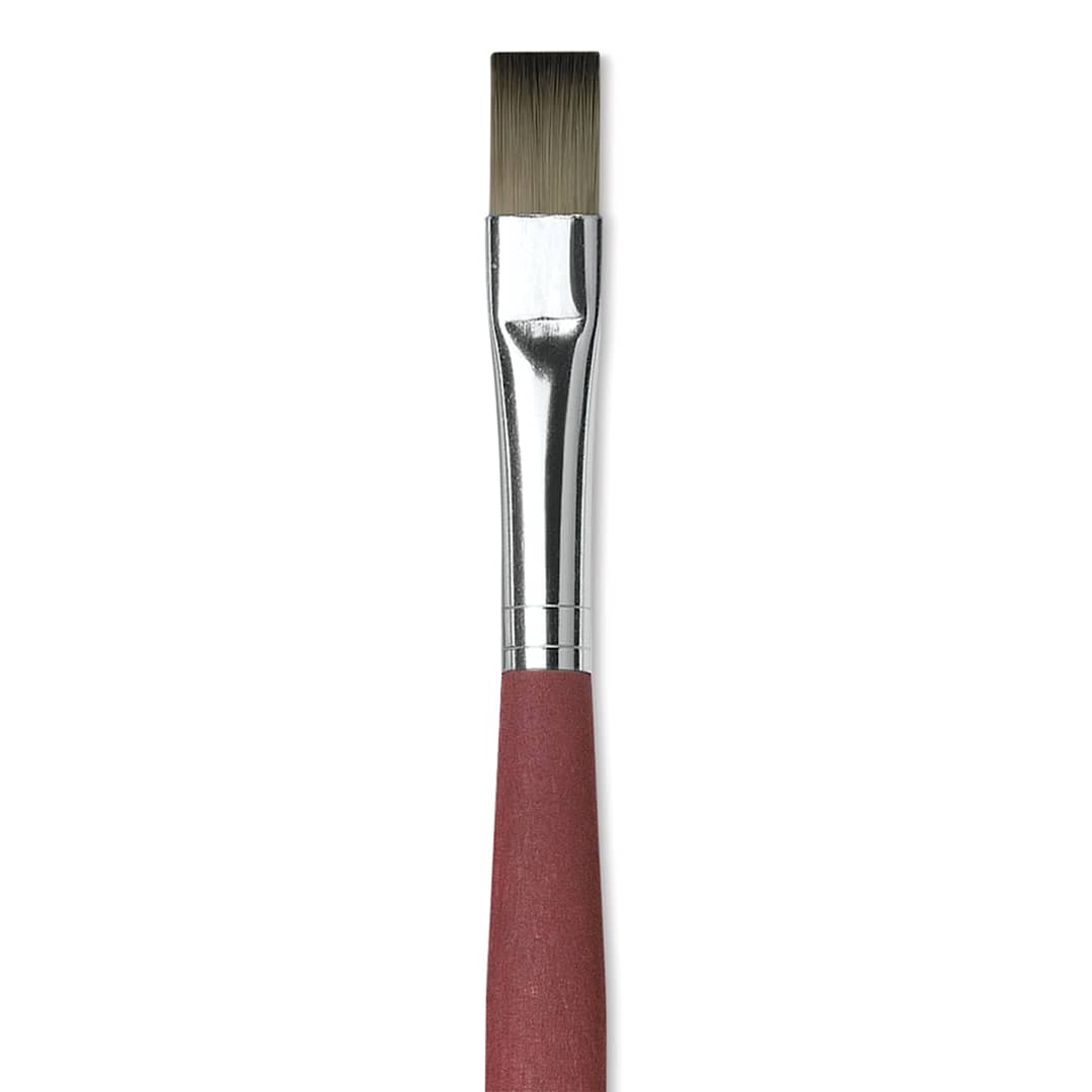 Open in modal - Da Vinci College Synthetic Brush - Bright, Long Handle, Size 10 close up