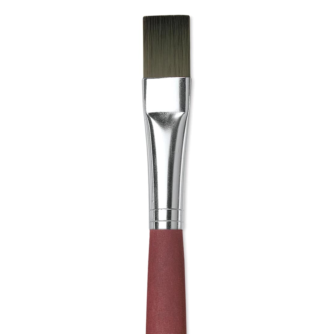 Open in modal - Da Vinci College Synthetic Brush - Bright, Long Handle, Size 16 close up