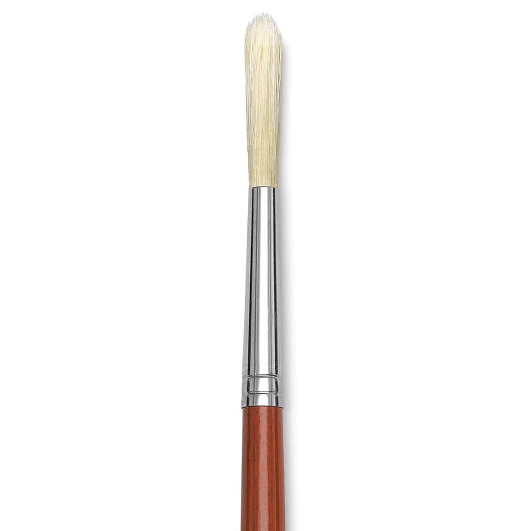 Open in modal - Da Vinci Maestro 2 Hog Bristle Brush - Long Round, Long Handle, Size 10