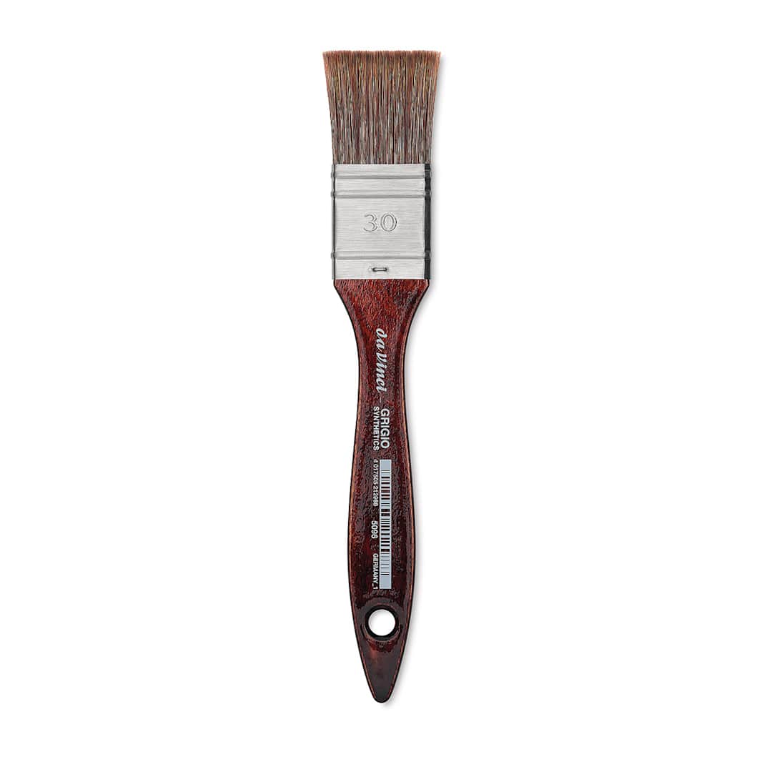 Open in modal - Da Vinci Grigio Synthetic Brush - Mottler, Short Handle, Size 30
