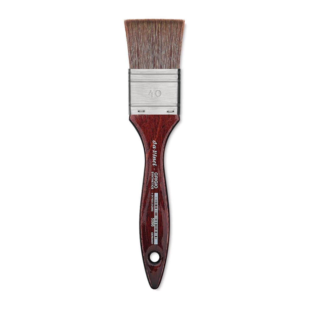 Open in modal - Da Vinci Grigio Synthetic Brush - Mottler, Short Handle, Size 40
