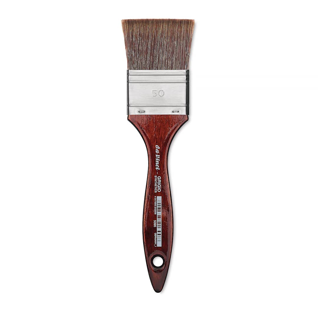 Open in modal - Da Vinci Grigio Synthetic Brush - Mottler, Short Handle, Size 50