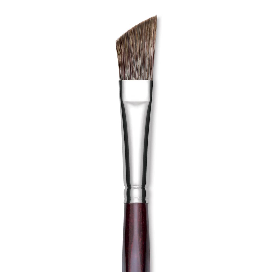 Open in modal - Da Vinci Grigio Synthetic Brush - Slant, Long Handle, Size 16