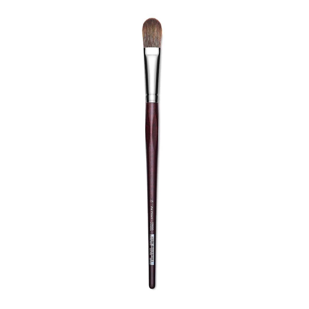 Open in modal - Da Vinci Grigio Synthetic Brush - Filbert, Long Handle, Size 24