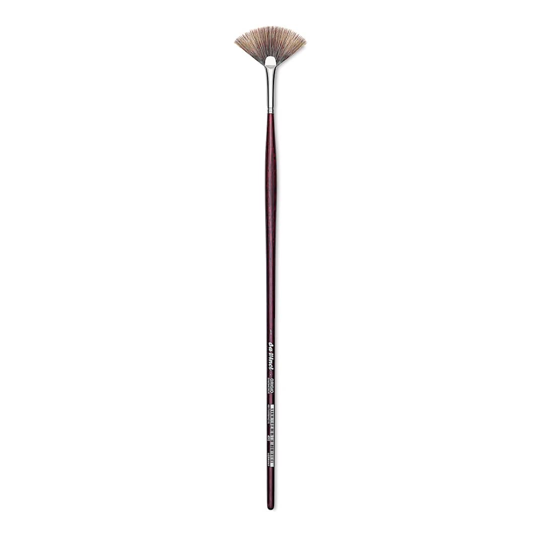 Open in modal - Da Vinci Grigio Synthetic Brush - Fan, Long Handle, Size 1