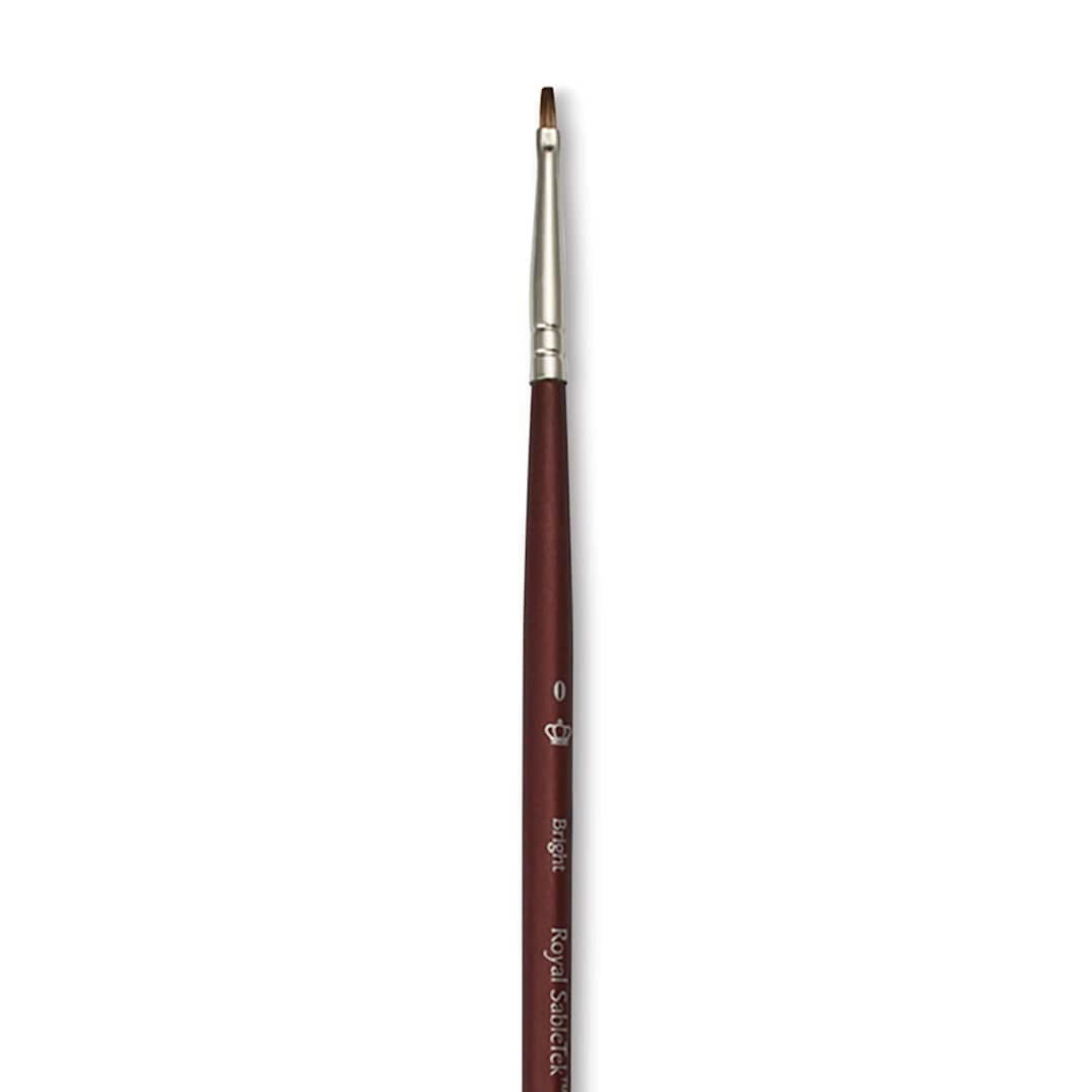 Open in modal - Royal & Langnickel SableTek Brush - Bright, Short Handle, Size 0