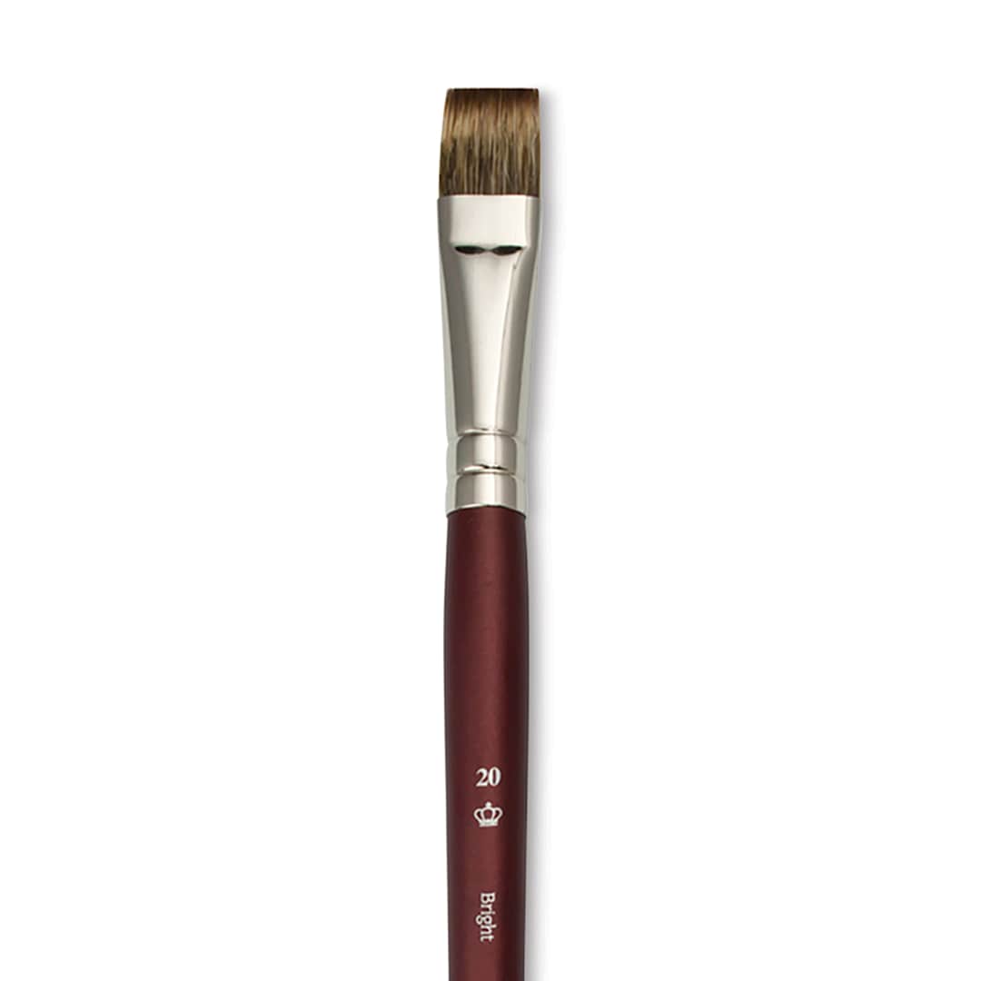 Open in modal - Royal & Langnickel SableTek Brush - Bright, Short Handle, Size 20