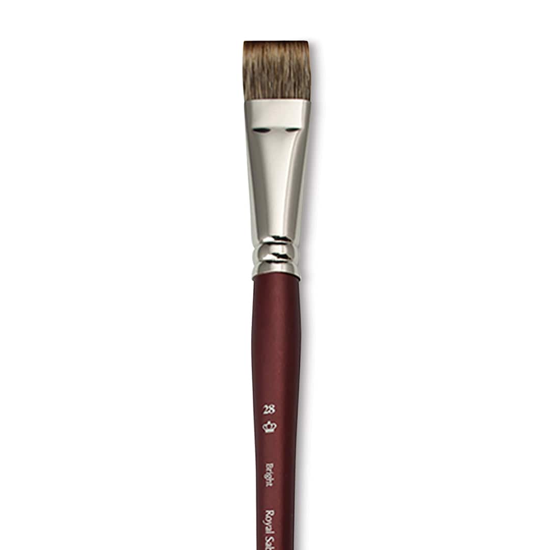 Open in modal - Royal & Langnickel SableTek Brush - Bright, Short Handle, Size 28