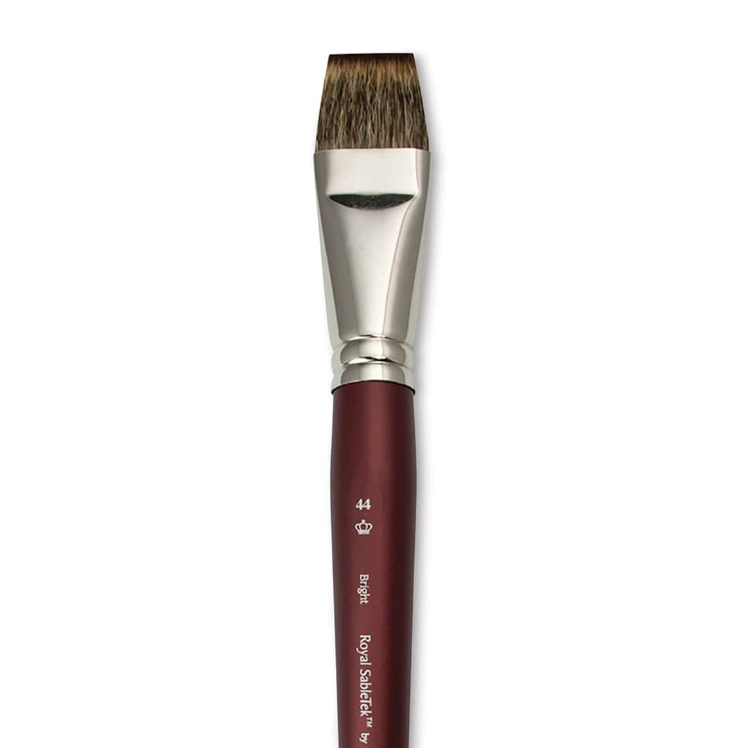Open in modal - Royal & Langnickel SableTek Brush - Bright, Short Handle, Size 44