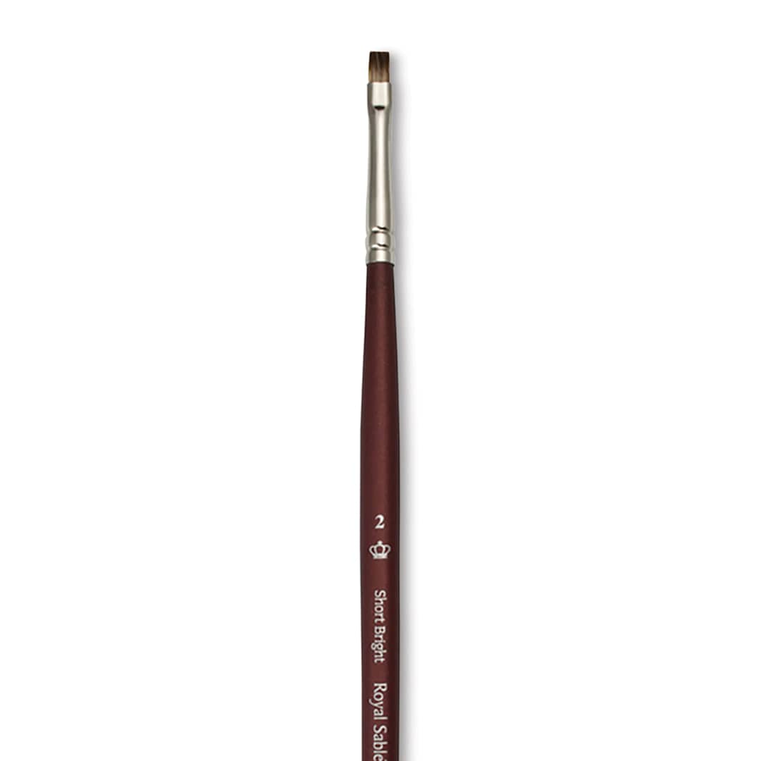 Open in modal - Royal & Langnickel SableTek Brush - Short Bright, Short Handle, Size 2