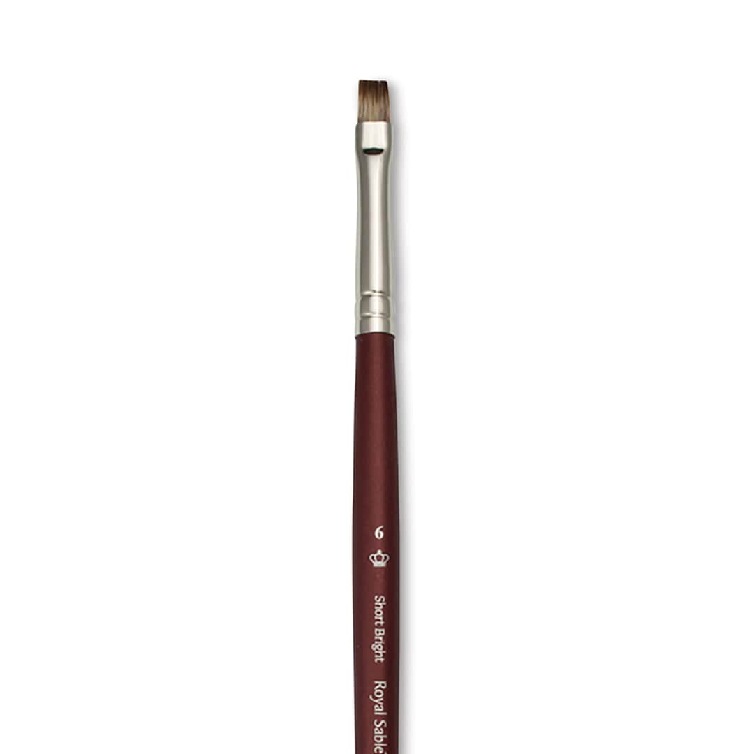 Open in modal - Royal & Langnickel SableTek Brush - Short Bright, Short Handle, Size 6