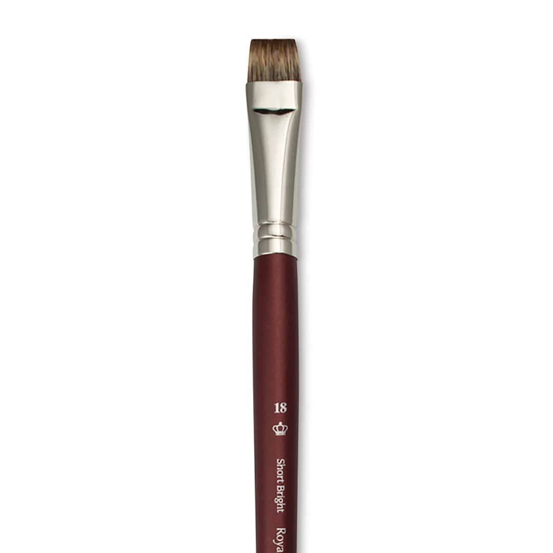Open in modal - Royal & Langnickel SableTek Brush - Short Bright, Short Handle, Size 18