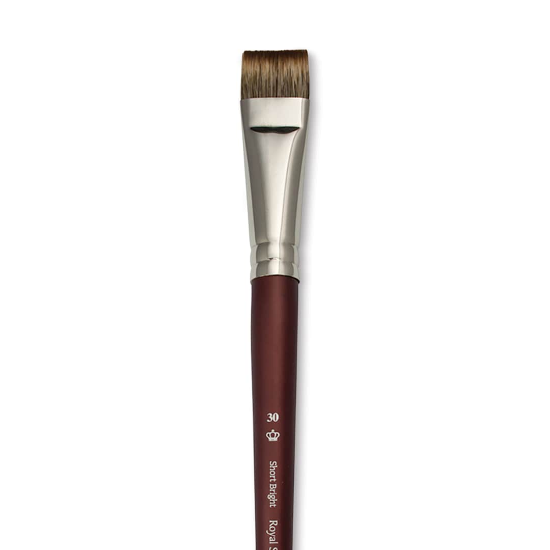 Open in modal - Royal & Langnickel SableTek Brush - Short Bright, Short Handle, Size 30
