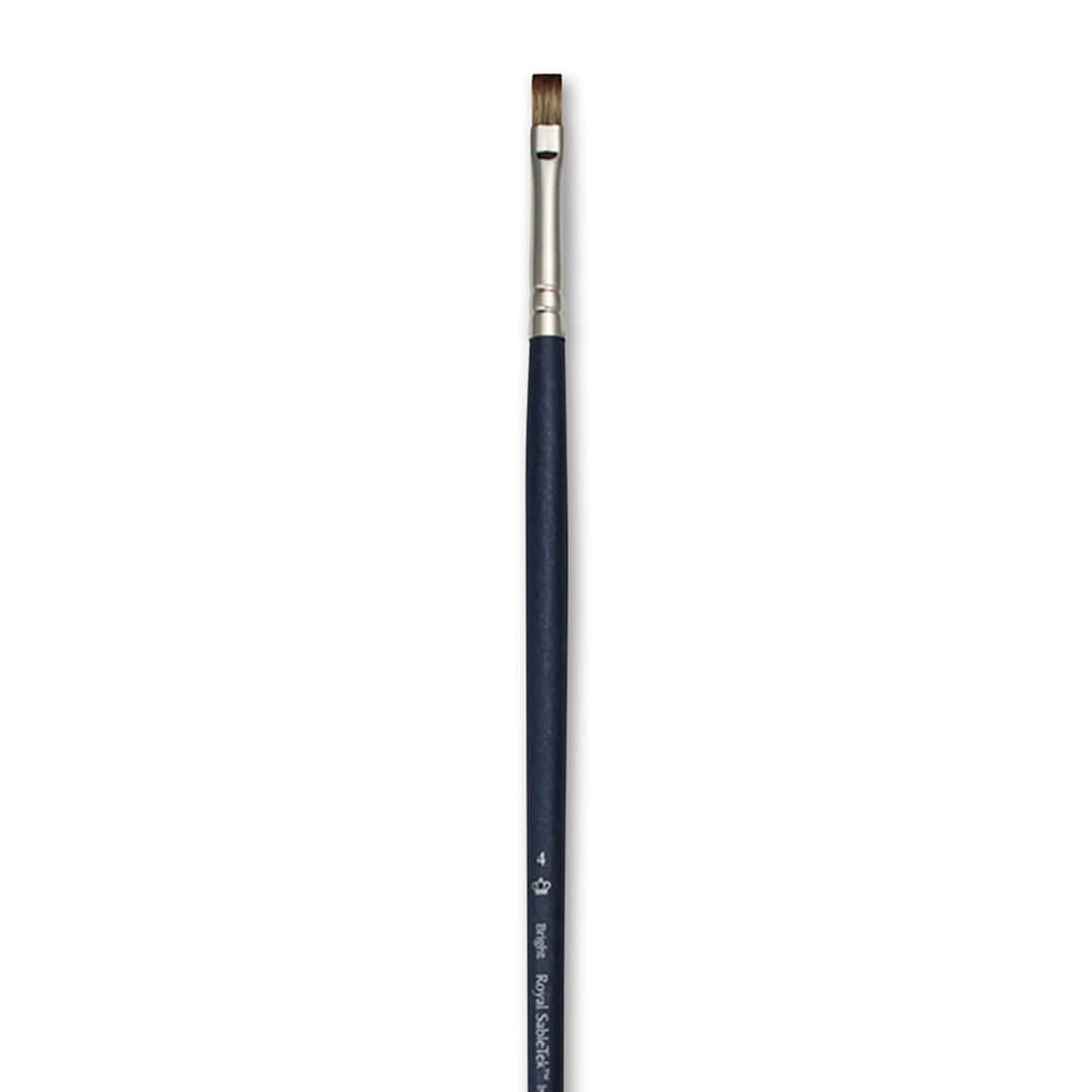 Open in modal - Royal & Langnickel SableTek Brush - Bright, Long Handle, Size 4