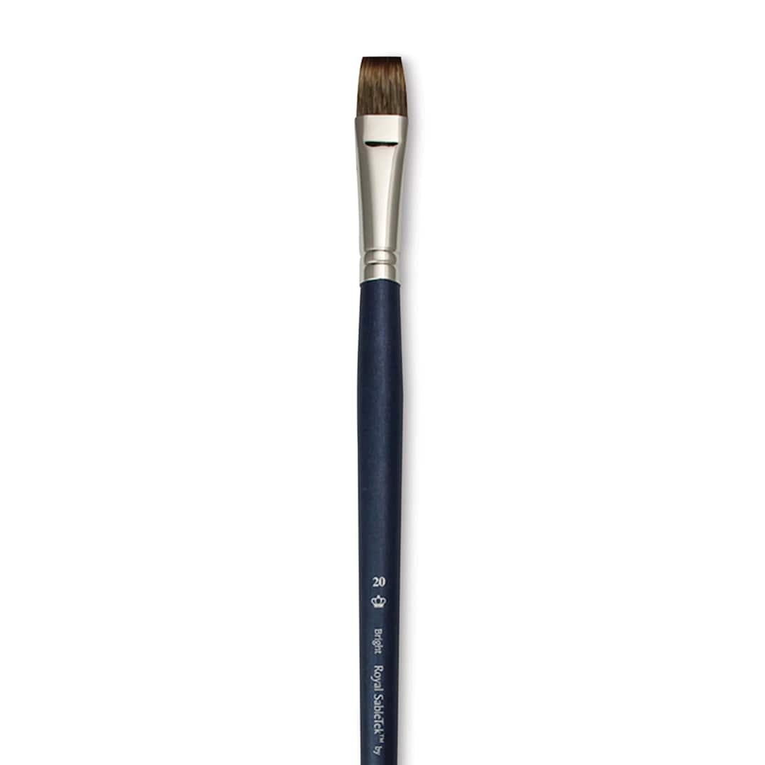 Open in modal - Royal & Langnickel SableTek Brush - Bright, Long Handle, Size 20