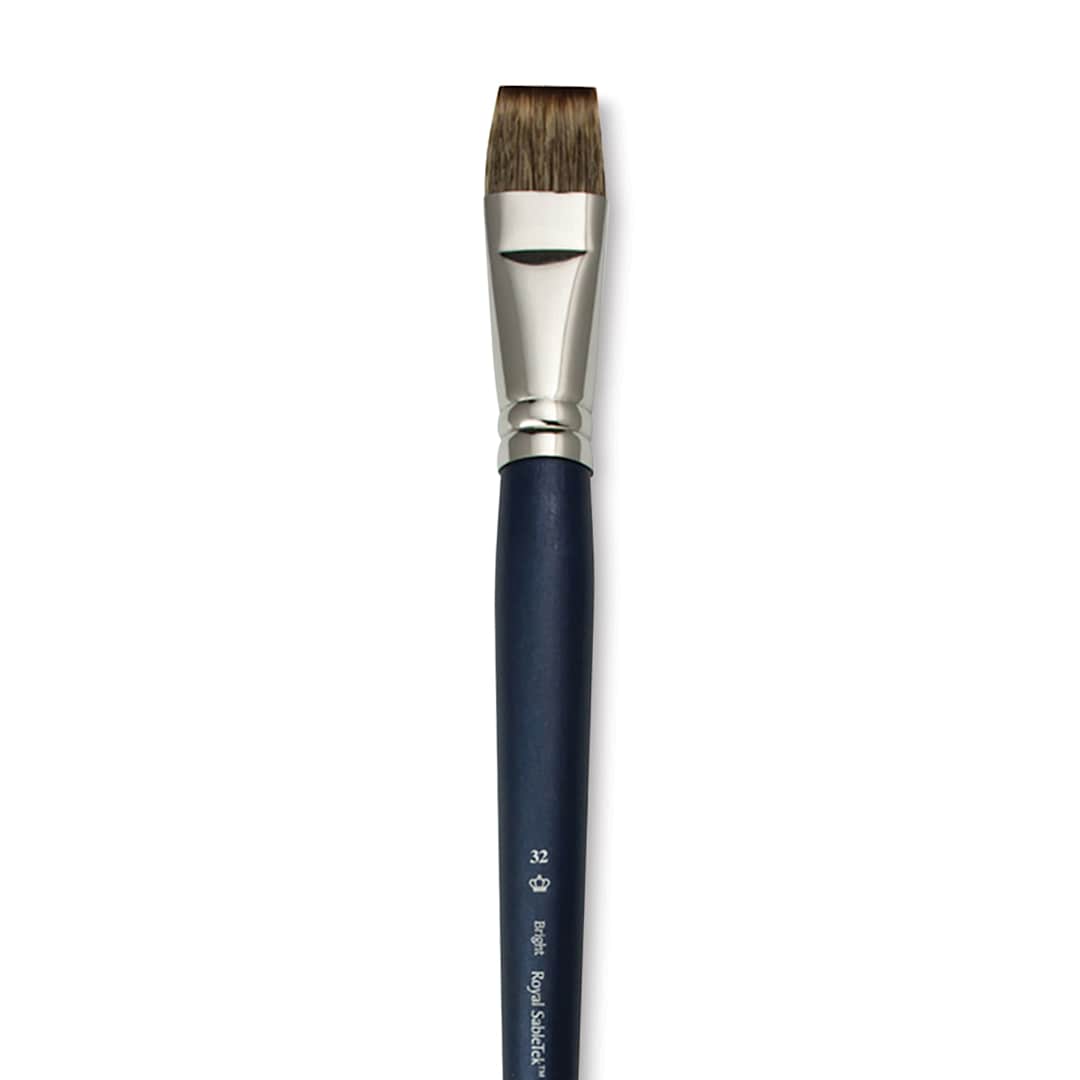 Open in modal - Royal & Langnickel SableTek Brush - Bright, Long Handle, Size 32
