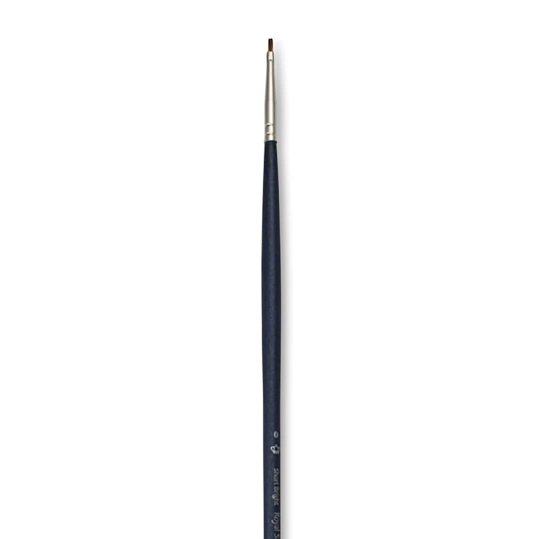 Open in modal - Royal & Langnickel SableTek Brush - Short Bright, Long Handle, Size 0