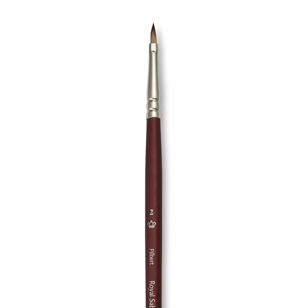 Open in modal - Royal & Langnickel SableTek Brush - Filbert, Short Handle, Size 2