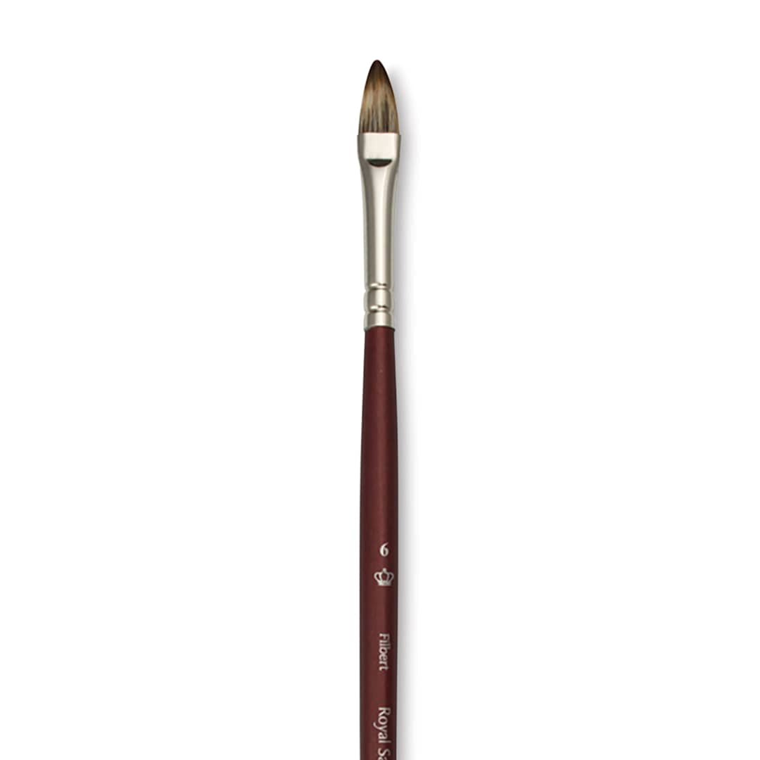 Open in modal - Royal & Langnickel SableTek Brush - Filbert, Short Handle, Size 6