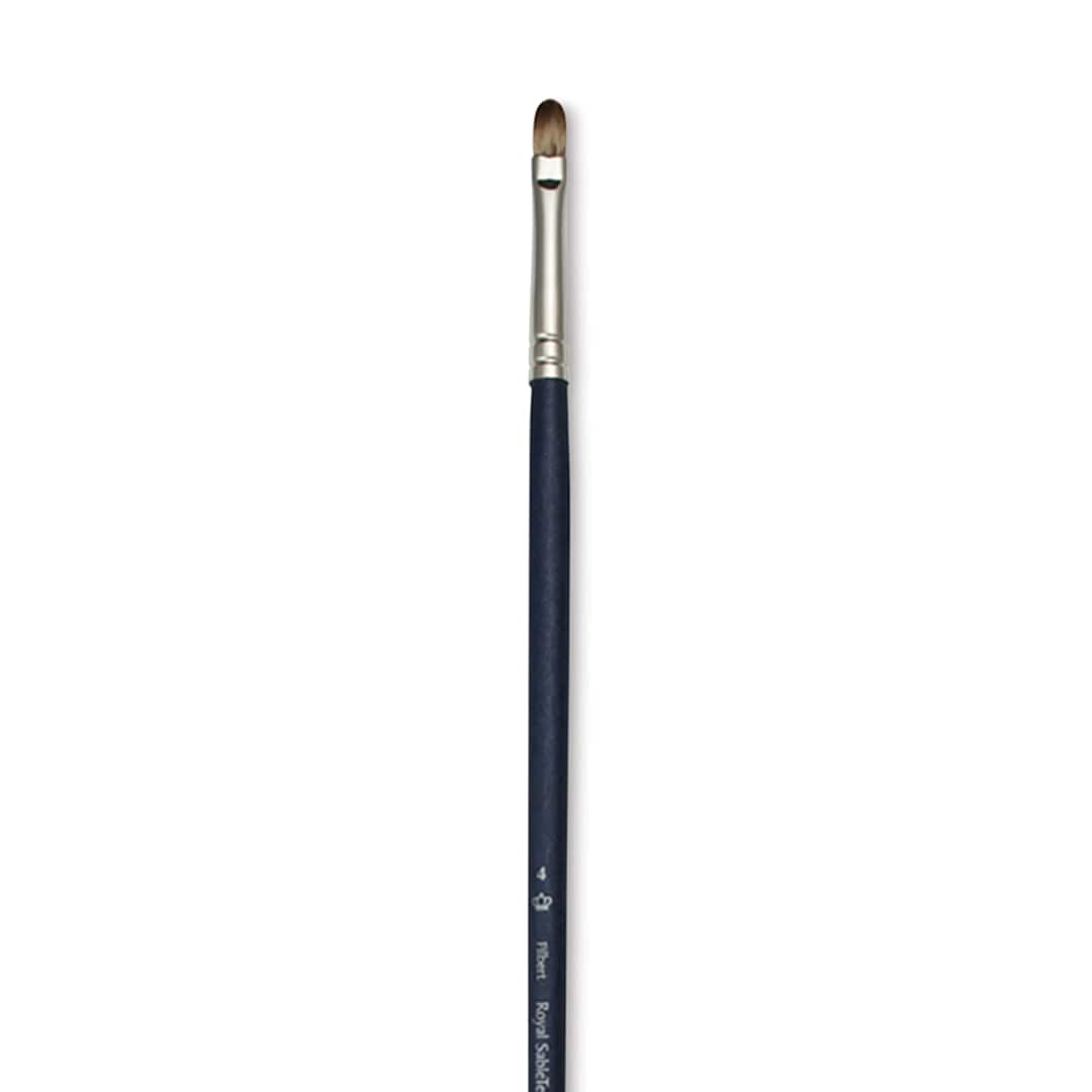 Open in modal - Royal & Langnickel SableTek Brush - Filbert, Long Handle, Size 4