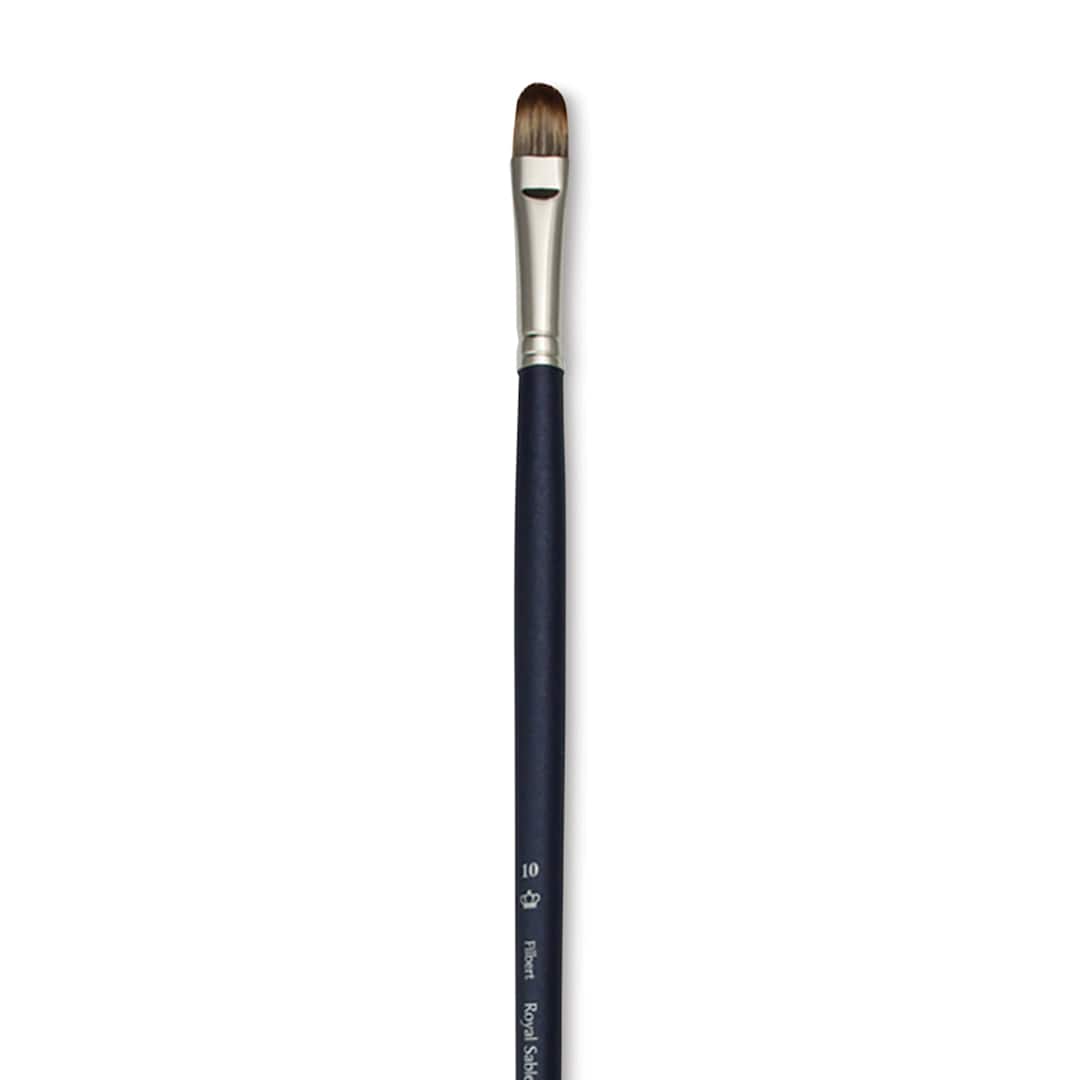 Open in modal - Royal & Langnickel SableTek Brush - Filbert, Long Handle, Size 10