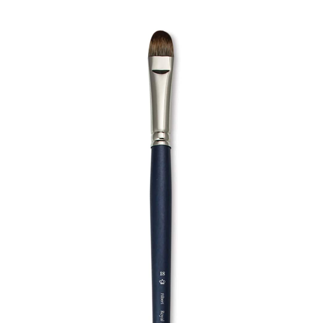 Open in modal - Royal & Langnickel SableTek Brush - Filbert, Long Handle, Size 18