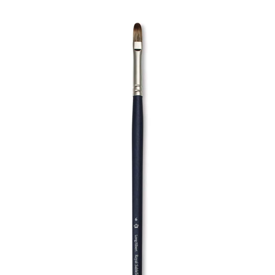 Open in modal - Royal & Langnickel SableTek Brush - Long Filbert, Long Handle, Size 6