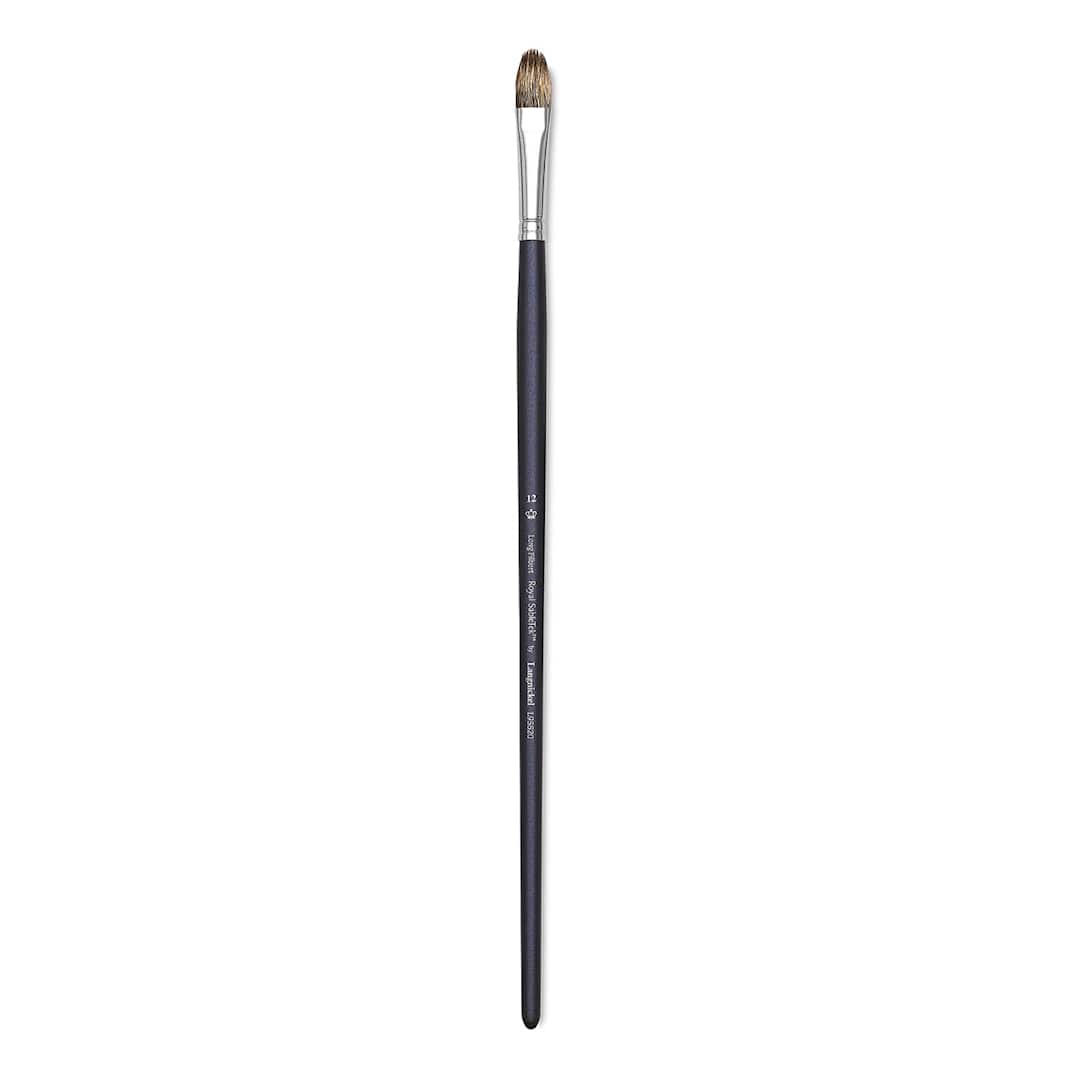 Open in modal - Royal & Langnickel SableTek Brush - Long Filbert, Long Handle, Size 12