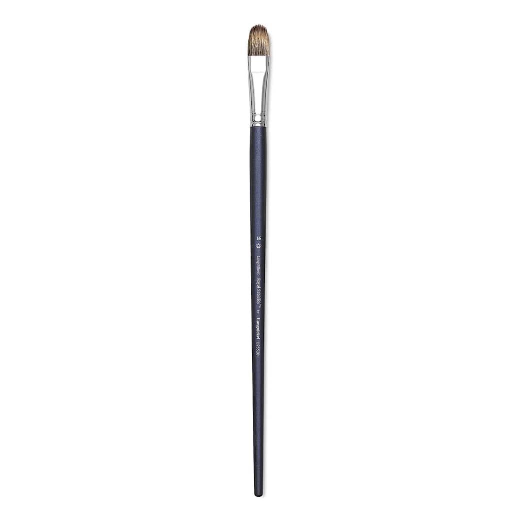 Open in modal - Royal & Langnickel SableTek Brush - Long Filbert, Long Handle, Size 16