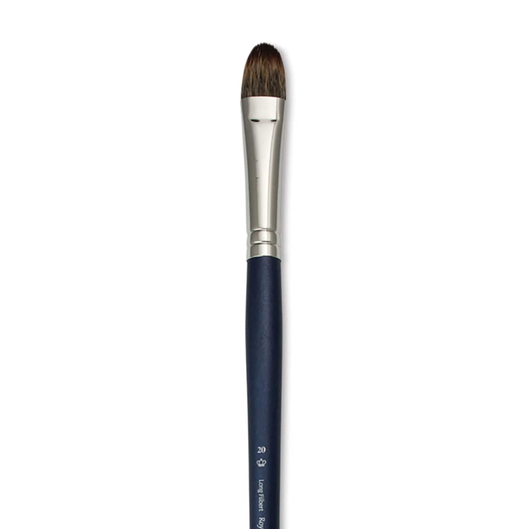 Open in modal - Royal & Langnickel SableTek Brush - Long Filbert, Long Handle, Size 20