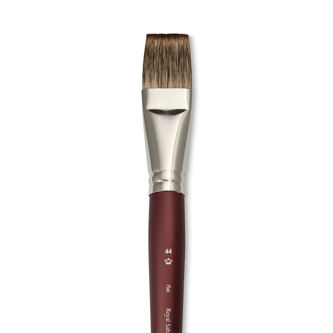 Open in modal - Langnickel Royal SableTek Brush - Flat, Short Handle, Size 44