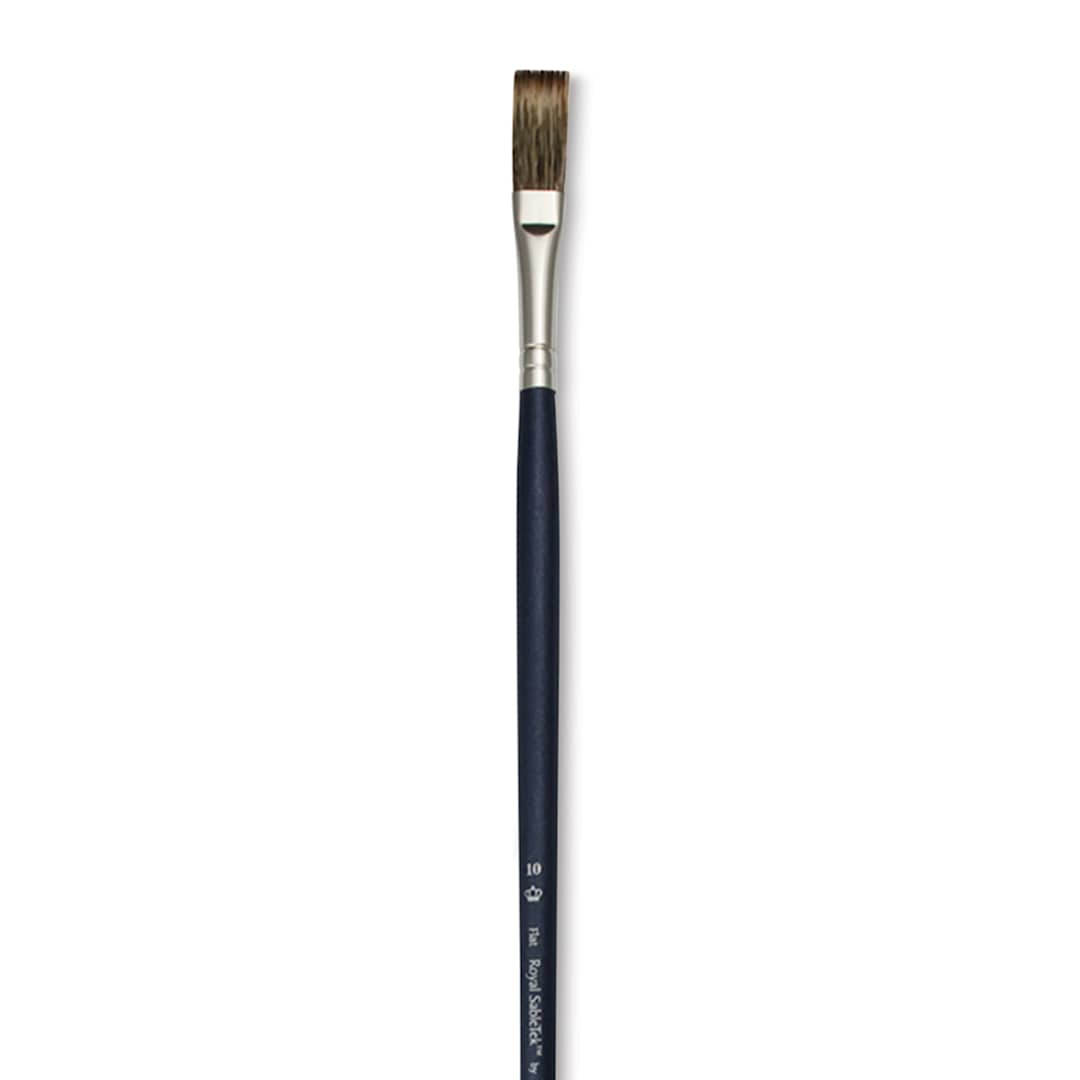 Open in modal - Royal & Langnickel SableTek Brush - Flat, Long Handle, Size 10