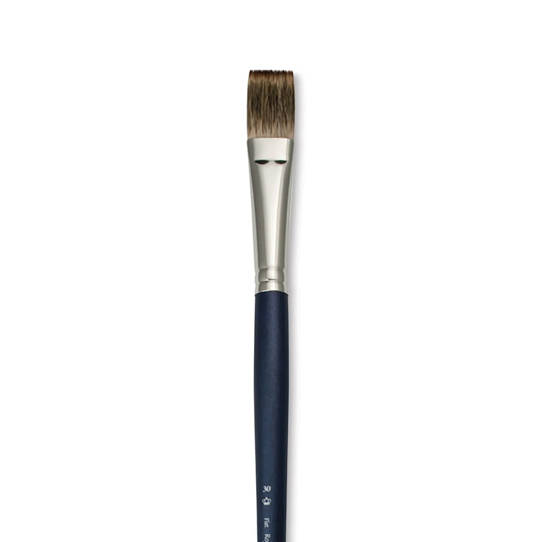 Open in modal - Langnickel Royal SableTek Brush - Flat, Long Handle, Size 30