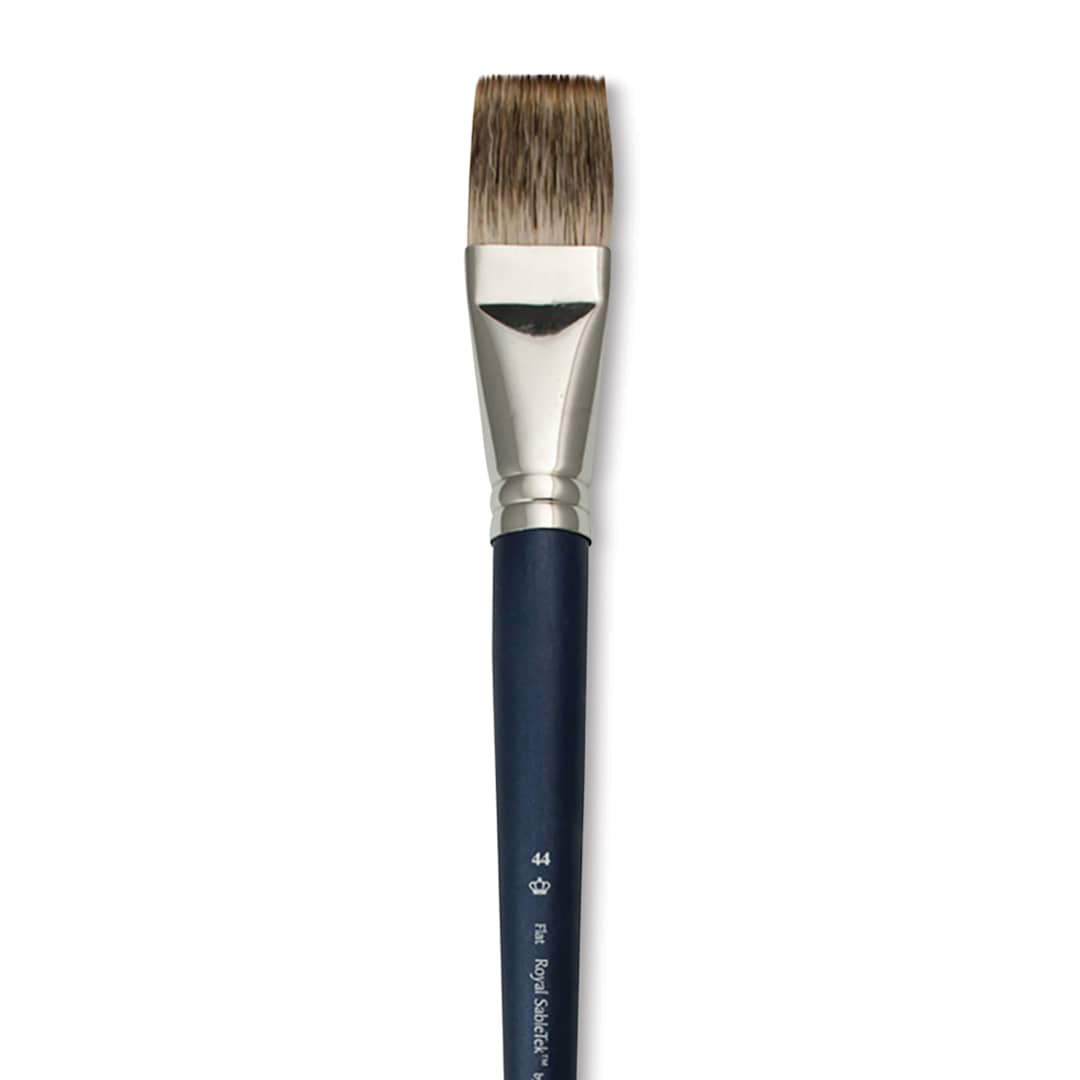 Open in modal - Royal & Langnickel SableTek Brush - Flat, Long Handle, Size 44