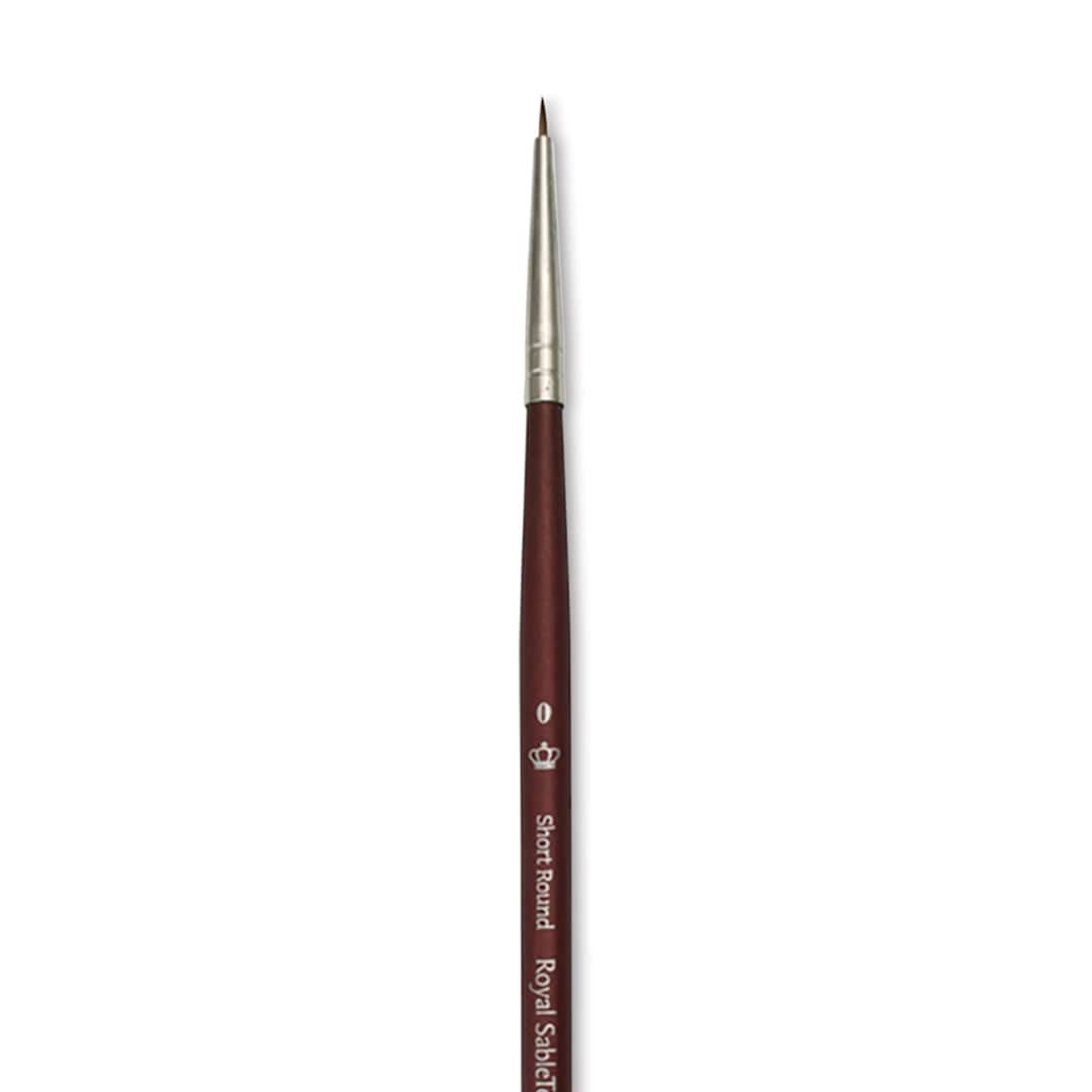 Open in modal - Royal & Langnickel SableTek Brush - Short Round, Short Handle, Size 0