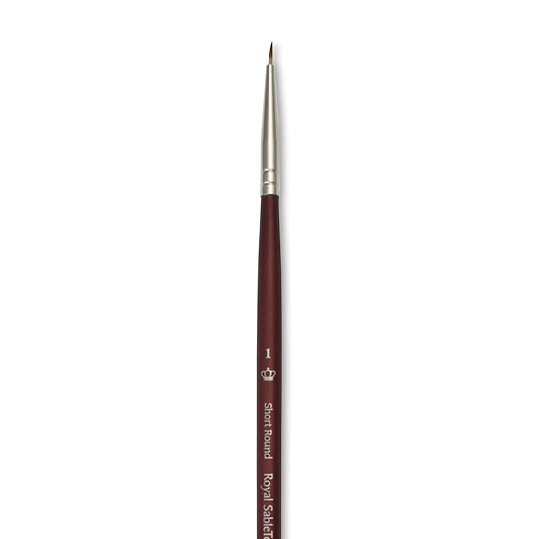 Open in modal - Royal & Langnickel SableTek Brush - Short Round, Short Handle, Size 1