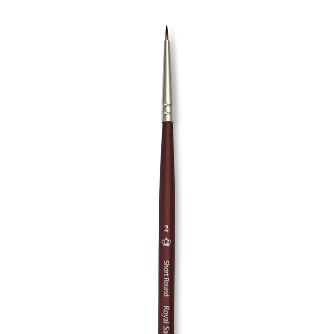 Open in modal - Royal & Langnickel SableTek Brush - Short Round, Short Handle, Size 2