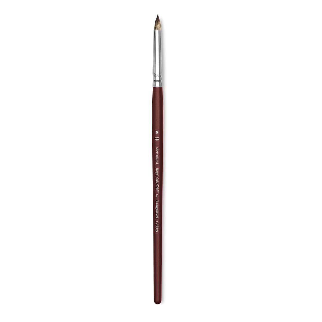 Open in modal - Royal & Langnickel SableTek Brush - Short Round , Short Handle, Size 8