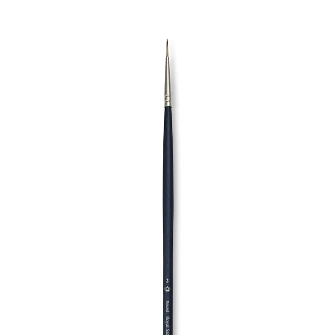 Open in modal - Royal & Langnickel SableTek Brush - Round, Long Handle, Size 2