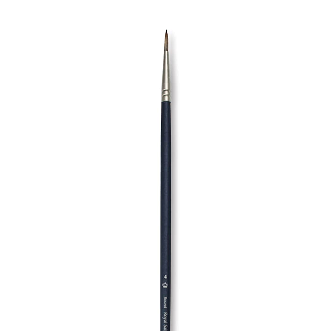 Open in modal - Royal & Langnickel SableTek Brush - Round, Long Handle, Size 4