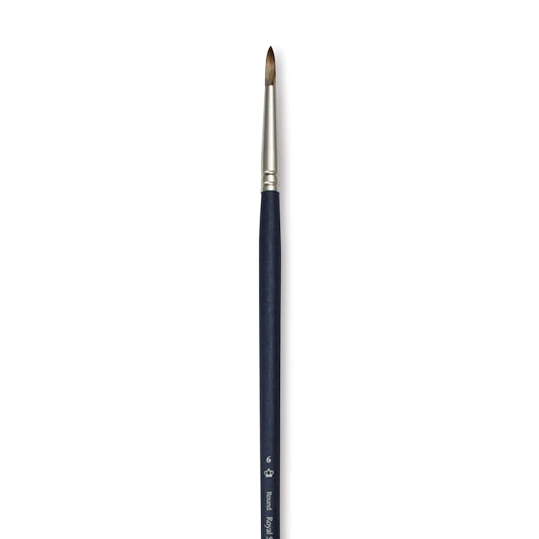 Open in modal - Royal & Langnickel SableTek Brush - Round, Long Handle, Size 6