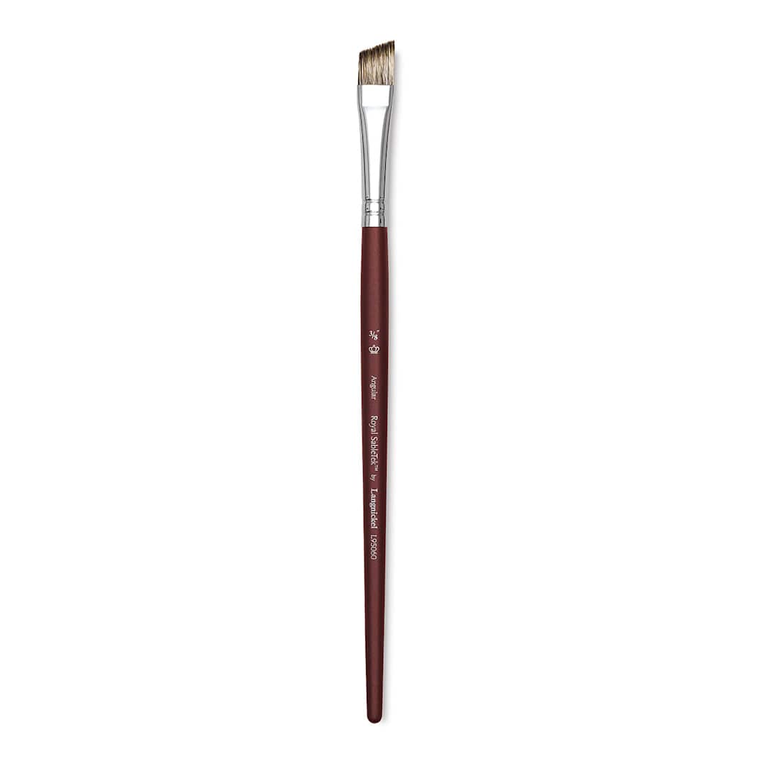 Open in modal - Royal & Langnickel SableTek Brush - Angular, Short Handle, 3/8"