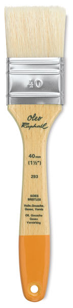 Open in modal - Raphaël Oleo Mixed Media Flat - Single brush shown upright
