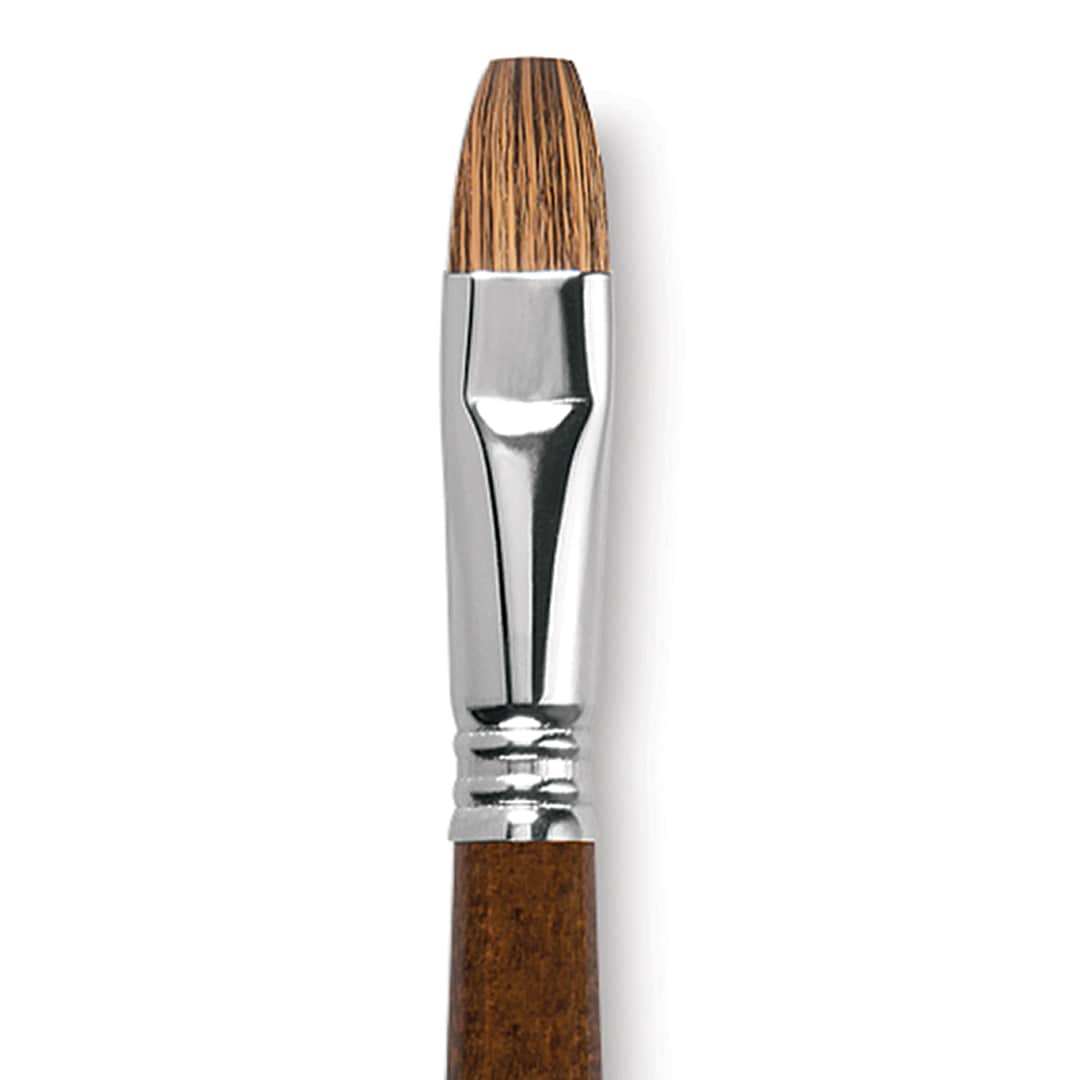 Open in modal - Escoda Versatil Brush - Bright, Size 16, Long Handle close up