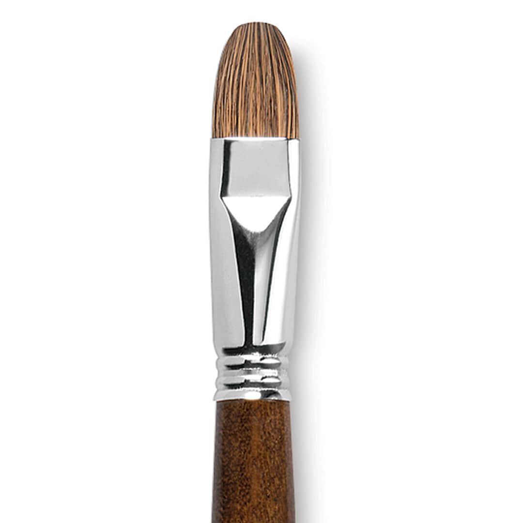 Open in modal - Escoda Versatil Brush - Bright, Size 18, Long Handle close up