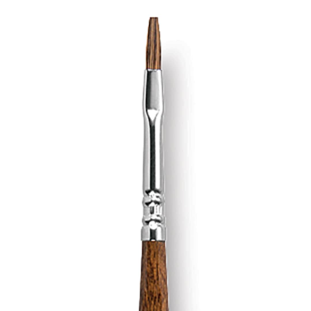 Open in modal - Escoda Versatil Brush - Flat, Size 2, Long Handle close up