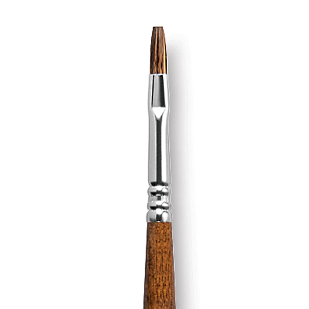 Open in modal - Escoda Versatil Brush - Flat, Size 4, Long Handle close up