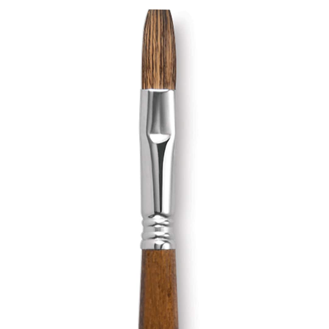 Open in modal - Escoda Versatil Brush - Flat, Size 12, Long Handle close up