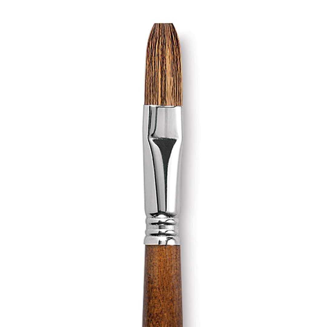 Open in modal - Escoda Versatil Brush - Flat, Size 16, Long Handle close up