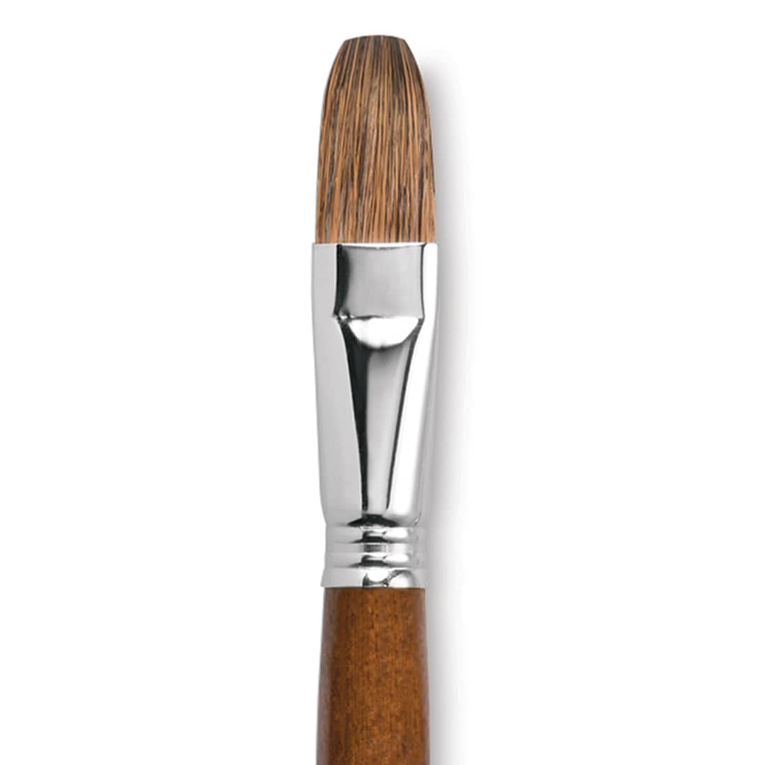 Open in modal - Escoda Versatil Brush - Flat, Size 20, Long Handle close up